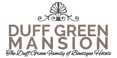 Logo of Duff Green Mansion, part of the Duff Green family of boutique hotels.